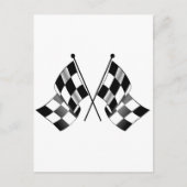 Carte Postale drapeau à damiers (Devant)