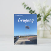 Carte Postale Drapeau à Maldonado Uruguay (Debout devant)