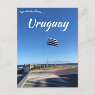 Carte Postale Drapeau à Maldonado Uruguay