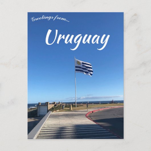 Carte Postale Drapeau à Maldonado Uruguay (Devant)