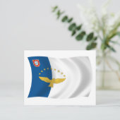 Carte postale Drapeau Açores (Debout devant)
