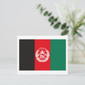 Carte postale drapeau Afghanistan (Debout devant)