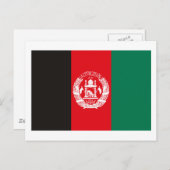 Carte postale drapeau Afghanistan (Devant / Derrière)
