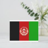 Carte Postale Drapeau Afghanistan (Debout devant)