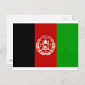 Carte Postale Drapeau Afghanistan (Devant / Derrière)