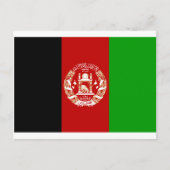 Carte Postale Drapeau Afghanistan (Devant)