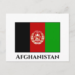 Carte Postale Drapeau Afghanistan