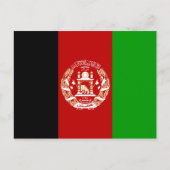 Carte postale drapeau Afghanistan (Devant)