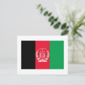 Carte Postale Drapeau Afghanistan (Debout devant)