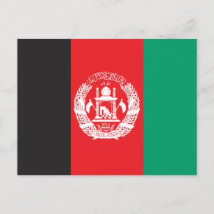 Carte Postale Drapeau Afghanistan