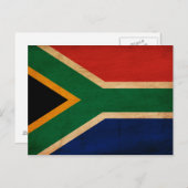 Carte Postale Drapeau Afrique du Sud (Devant / Derrière)
