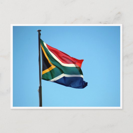 Carte Postale drapeau afrique du sud (Devant)