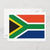Carte postale Drapeau Afrique du Sud (Devant / Derrière)