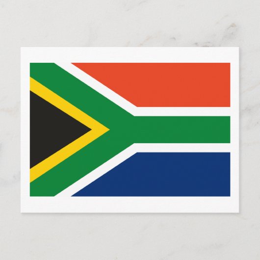 Carte postale Drapeau Afrique du Sud (Devant)