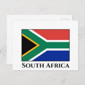 Carte Postale Drapeau Afrique du Sud (Devant / Derrière)