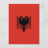 Carte Postale Drapeau albanais (Devant)