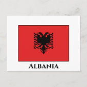 Carte Postale Drapeau albanais (Devant)