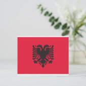 Carte Postale Drapeau Albanie (Debout devant)