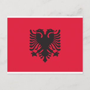 Carte Postale Drapeau Albanie