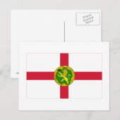 Carte Postale Drapeau Alderney (Devant / Derrière)
