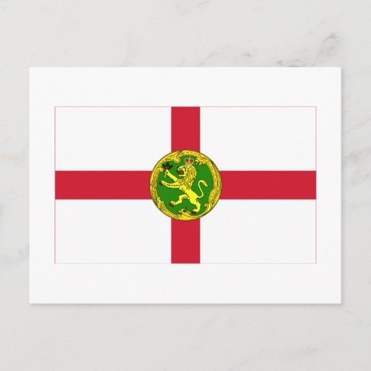 Carte Postale Drapeau Alderney (Devant)
