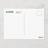 Carte Postale Drapeau Algérie (Dos)
