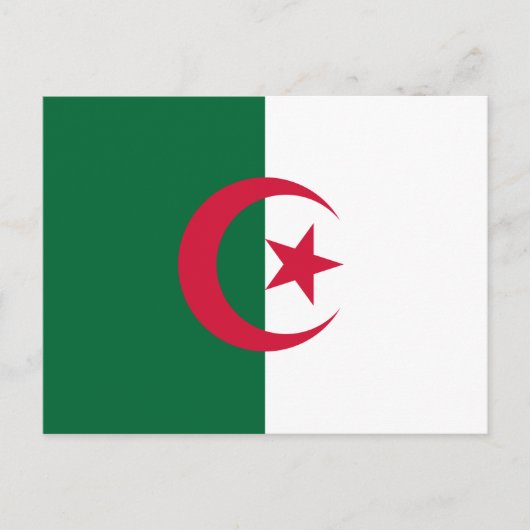 Carte Postale Drapeau Algérie (Devant)