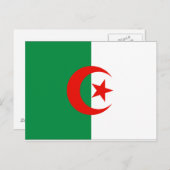 Carte Postale Drapeau Algérie (Devant / Derrière)