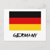 Carte Postale Drapeau Allemagne (Devant)