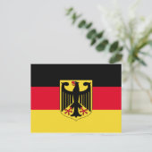 Carte Postale Drapeau Allemagne (Debout devant)