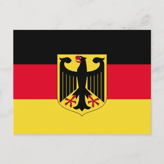 Carte Postale Drapeau Allemagne (Devant)