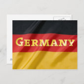 Carte Postale Drapeau Allemagne (Devant / Derrière)