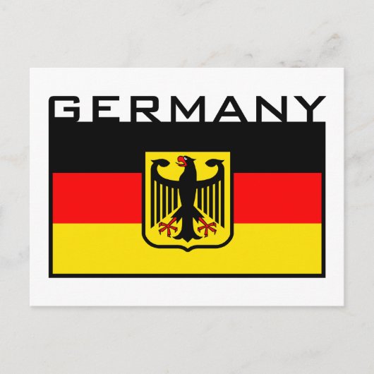 Carte Postale Drapeau allemand (Devant)