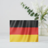 Carte postale drapeau allemand (Debout devant)