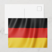 Carte postale drapeau allemand (Devant / Derrière)