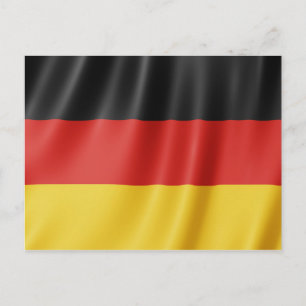 Carte postale drapeau allemand