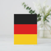 Carte Postale Drapeau allemand (Debout devant)