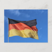 Carte postale drapeau allemand