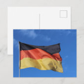 Carte postale drapeau allemand (Devant / Derrière)