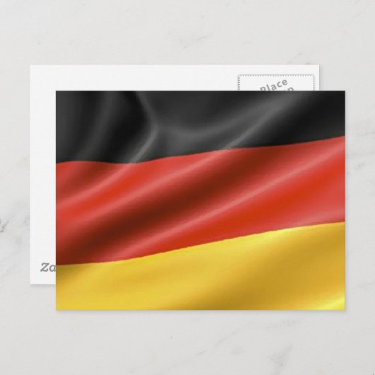 Carte Postale Drapeau allemand (Devant / Derrière)