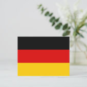 Carte postale drapeau allemand (Debout devant)