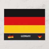 Carte Postale Drapeau allemand et voyage en Allemagne / Allemagn (Devant)