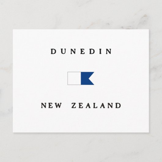 Carte Postale Drapeau Alpha Dive Dunedin Nouvelle-Zélande (Devant)