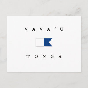 Carte Postale Drapeau Alpha Vava'u Tonga