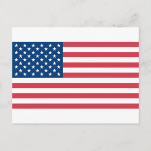 Carte Postale Drapeau américain