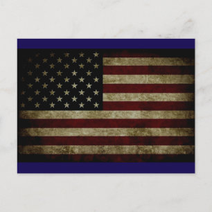 Carte Postale Drapeau américain