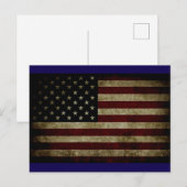 Carte Postale Drapeau américain (Devant / Derrière)