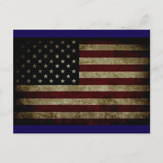Carte Postale Drapeau américain (Devant)