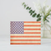 Carte postale drapeau américain (Debout devant)