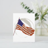 Carte Postale drapeau américain (Debout devant)